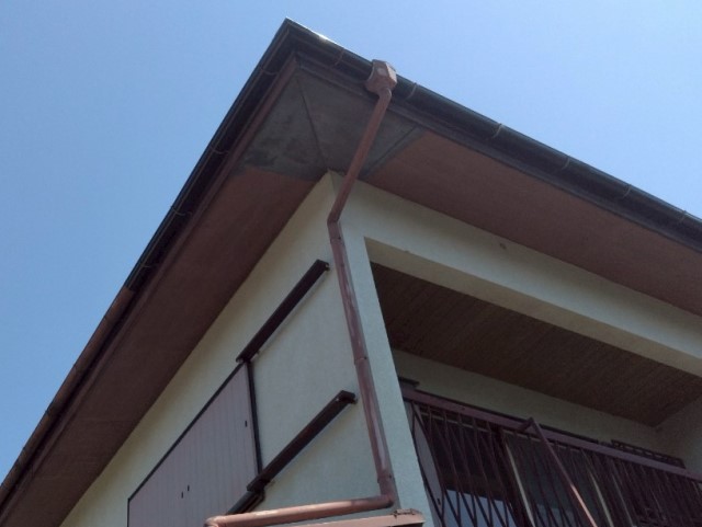 雨樋落下　施工後